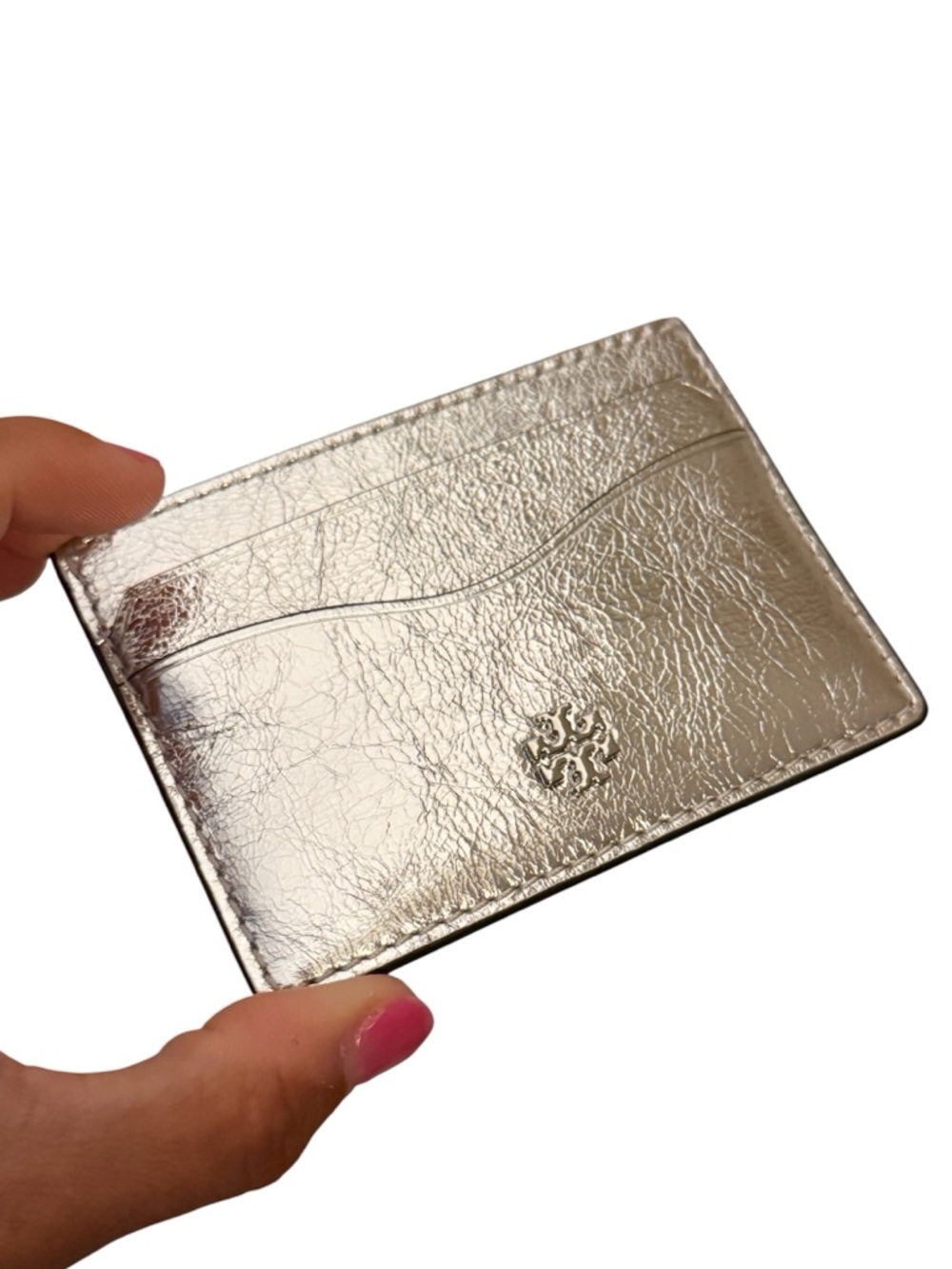 Tory Burch Silver Card Holder